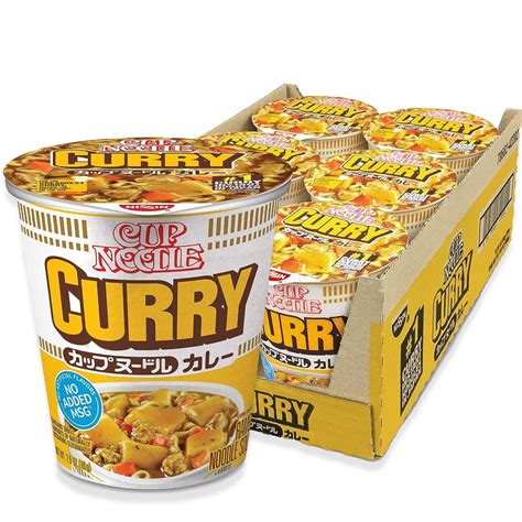 Nissin, Cup Noodles Soup, Curry Flavor, 2.25 oz。